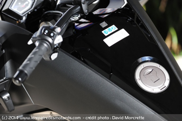 Réservoir de 11.6 litres de la Honda NM4 Vultus