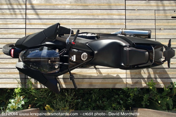 Vue de dessus Honda NM4 Vultus