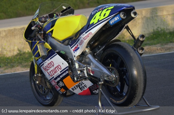 Dommage pour les sponsors, le meilleur pilote de Honda n'arborait pas la livrée officielle du HRC