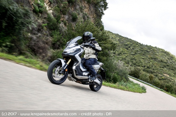 Le X-ADV en sortie de virage