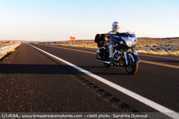 Essai Indian Chieftain sur autoroute