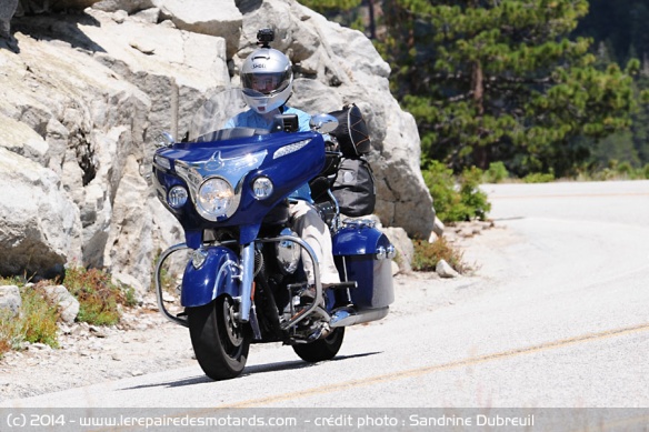 Essai Indian Chieftain sur départementale