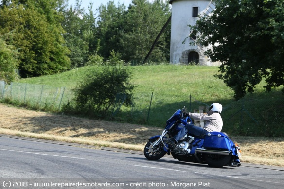 L'Indian Chieftain Limited en courbe