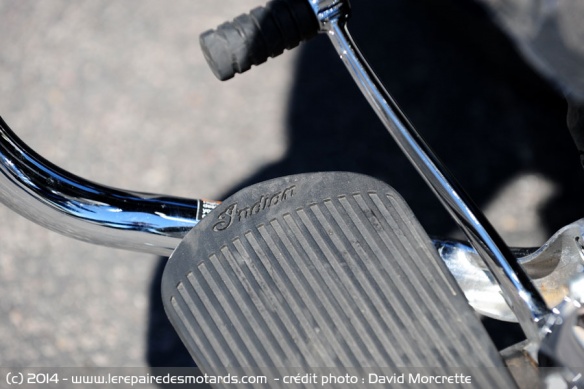 Marche pied sur l'Indian Chieftain 