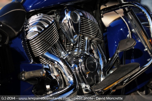 Moteur VTwin de 111 ci ou 1811 cm3 de l'Indian Chieftain 