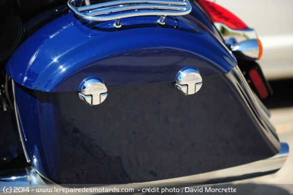 Valise latérale de l'Indian Chieftain 