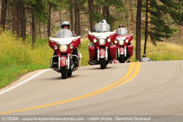 Essai Indian Roadmaster sur route