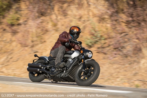 Essai de l'Indian Scout Bobber sur route