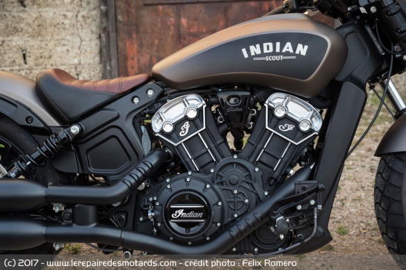 Le V-Twin de la Scout reste le même sur la Bobber