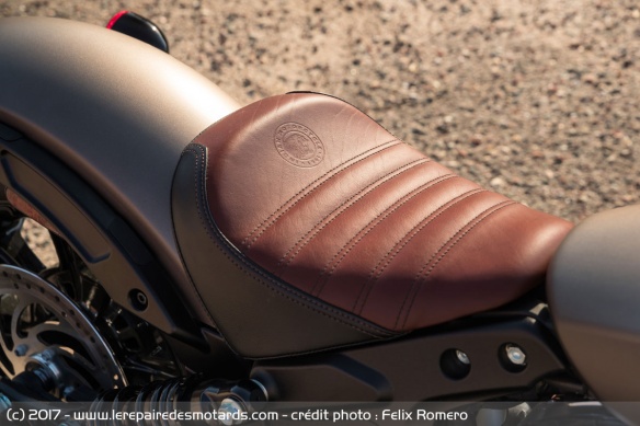 La selle de l'Indian Scout Bobber