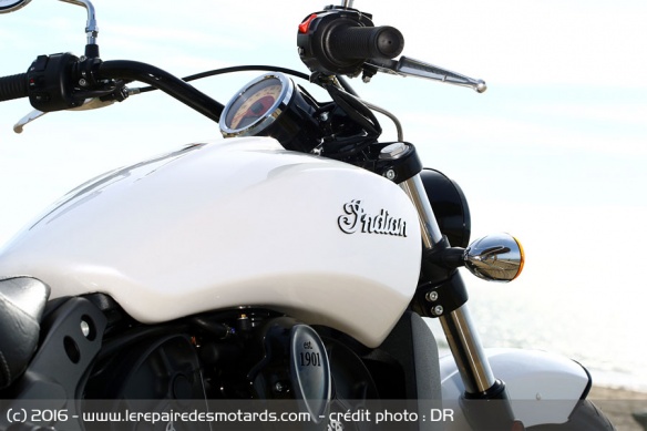 La Scout Sixty dispose d'un réservoir de 12,5 litres