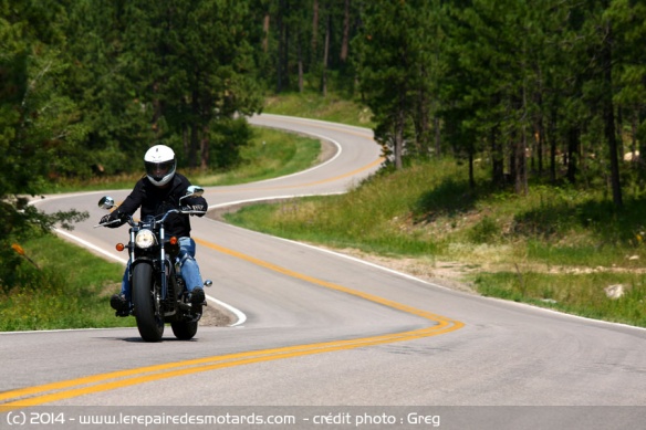 Essai Indian Scout sur départementale