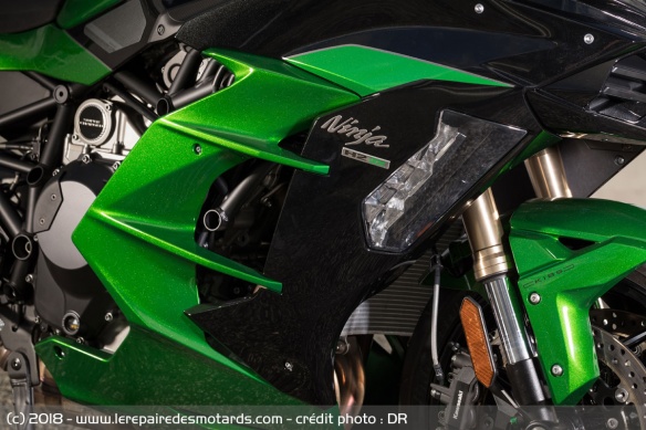 Le carénage de la Kawasaki H2 SX SE