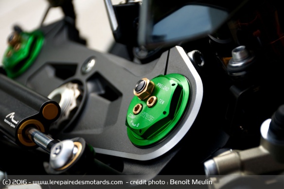 Réglage de fourche de la Kawasaki H2