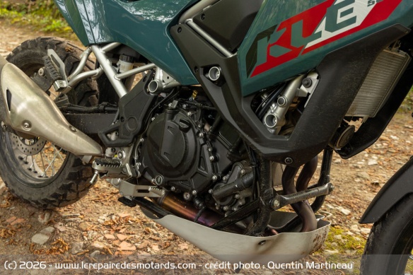 Le bicylindre de la Kawasaki KLE 500