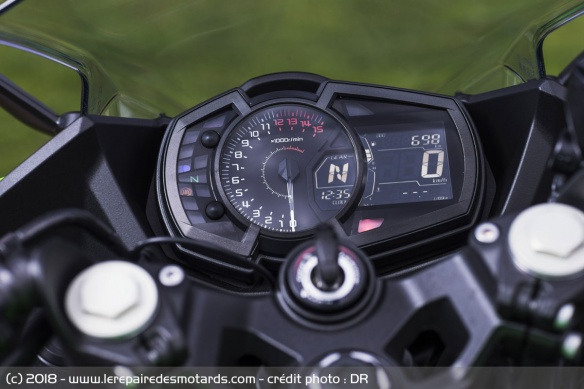 Compteur de la Kawasaki Ninja 400