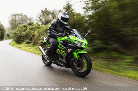 Essai Kawasaki Ninja 400 en Corse