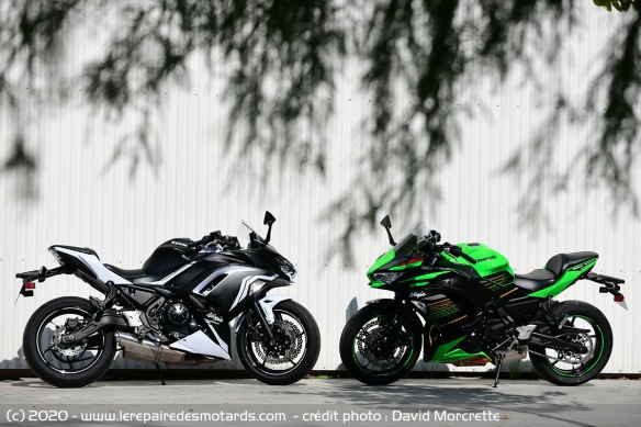 Comparo Kawasaki Ninja 650 A2 et full