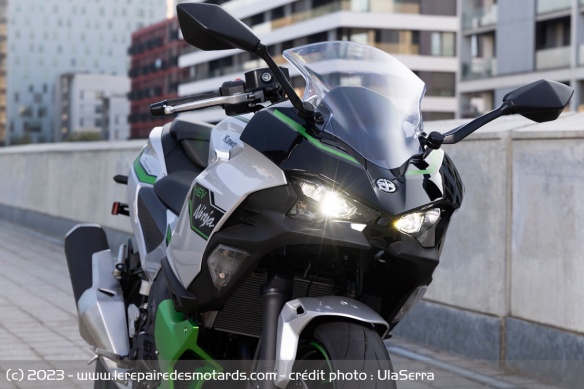 Le style est typique des motos Kawasaki