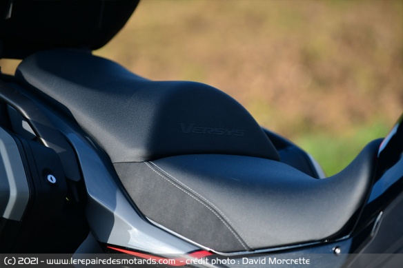 Selle large et rembourrée, au dessin parfait