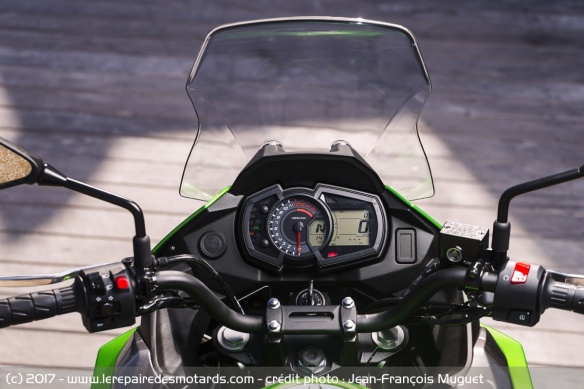 Le compteur de la Kawasaki Versys-X 300