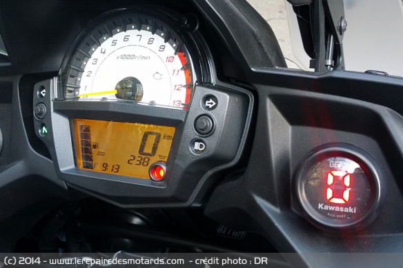 Tableau de bord et compteur Kawasaki Versys 650
