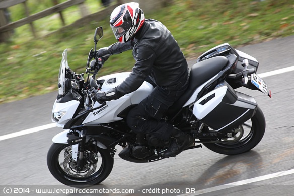 Vue du dessus Kawasaki Versys 650