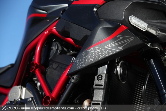 Le cadre tubulaire de la Kawasaki Z H2