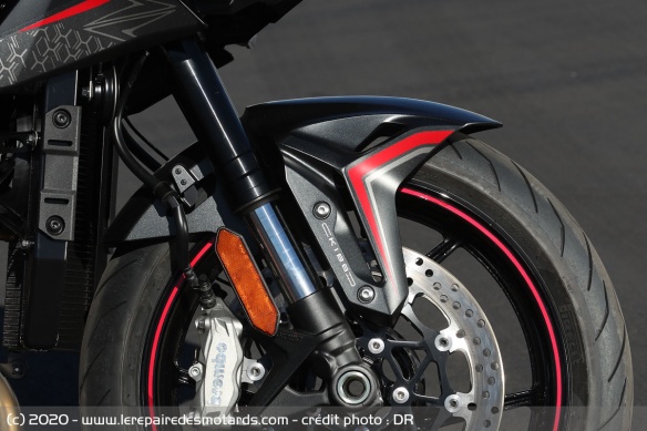 La fourche inversée de la Kawasaki Z H2