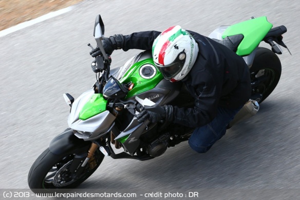 Vue du dessus Kawasaki Z1000