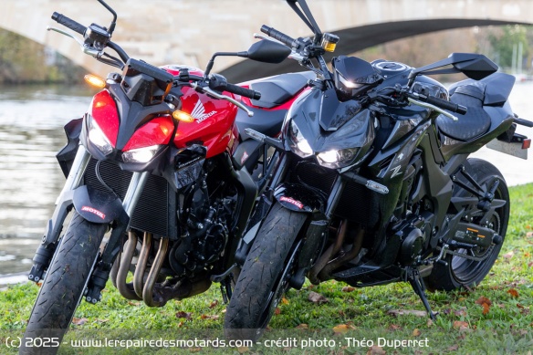 Les Honda CB1000 Hornet et Kawasaki Z1100