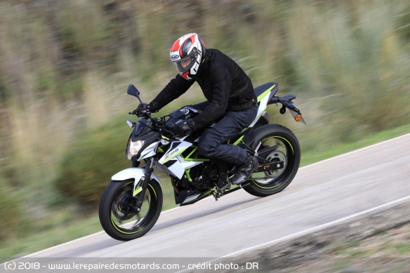 La Z125 en ligne droite
