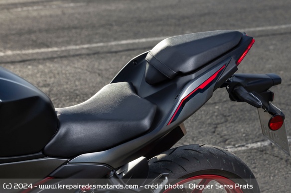 La Z500 et son assise ne sont pas vraiment pensées pour les grands gabarits