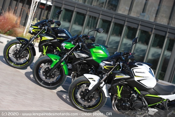 La Z650 se décline en trois coloris