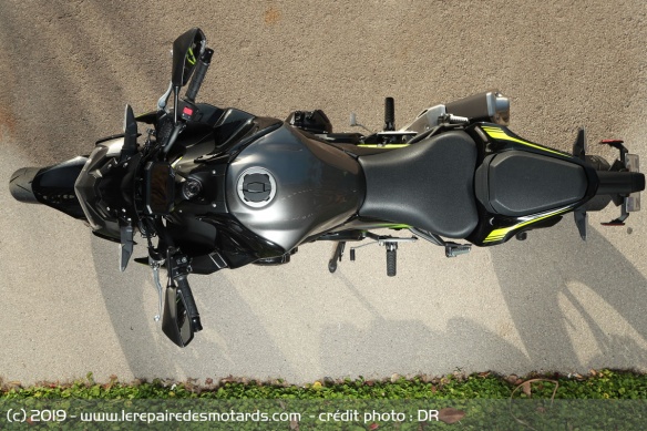 Ergonomie de la Kawasaki Z900