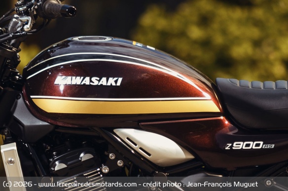 Le réservoir de carburant de la Kawasaki Z900RS