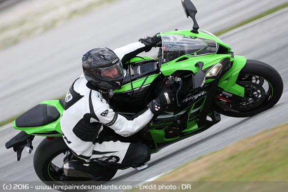 Vue de dessus Kawasaki ZX-10R