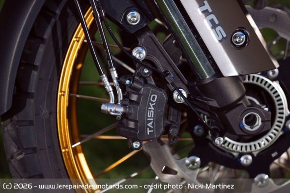 L'&eacute;trier de frein avant Taisko de la Kove 800X GT