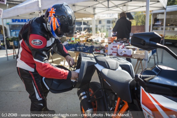 Valise latérale de la KTM 1290 Super Duke GT
