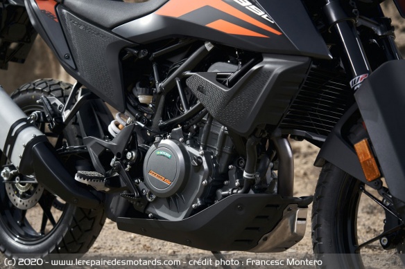 Le moteur de la KTM 390 Adventure