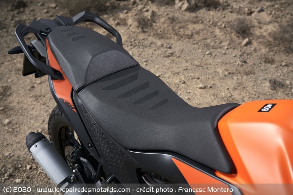 La selle de la KTM 390 Adventure