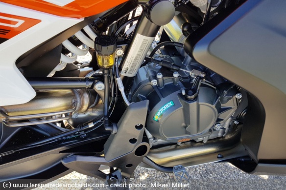 Le moteur LC8e de la 790 Adventure