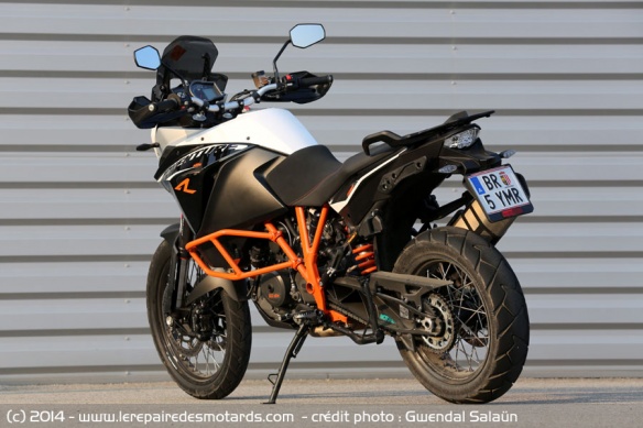 Vue arrière KTM 1190 Adventure 