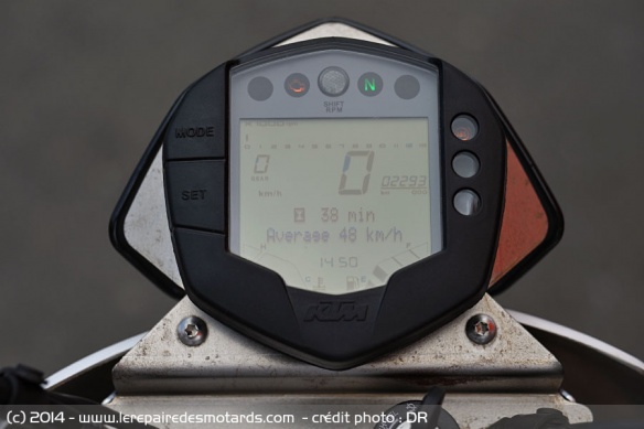 Tableau de bord KTM Duke 390 Cup