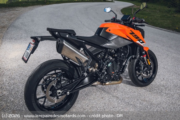 La selle de la KTM 790 Duke