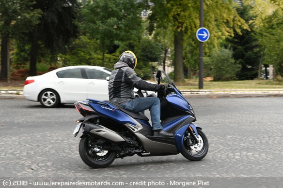 Essai du Kymco XCiting S 400i en ville