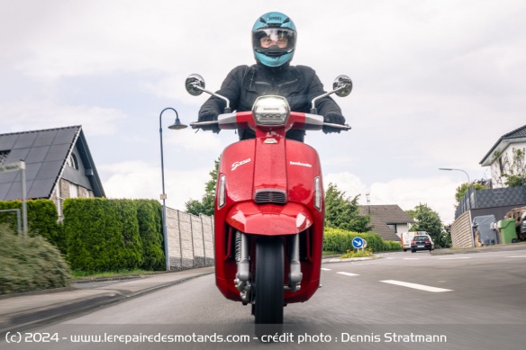Le Lambretta G350 se révèle très doux à l'usage