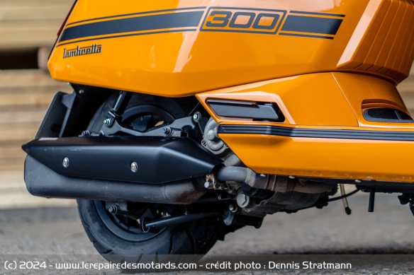 Le silencieux du scooter Lambretta X300