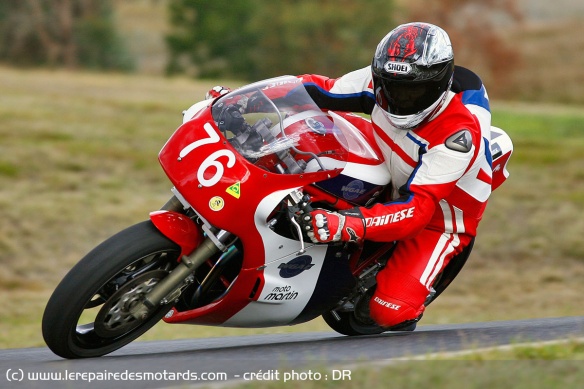 Scott Webster sur la Moto Martin