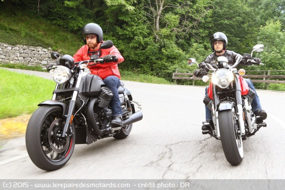 Face à face Moto Guzzi Audace et Eldorado